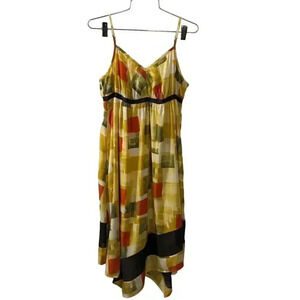simply vera wang yellow dress women's size PL